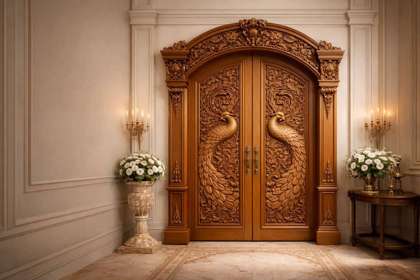 Luxury Teakwood Entrance